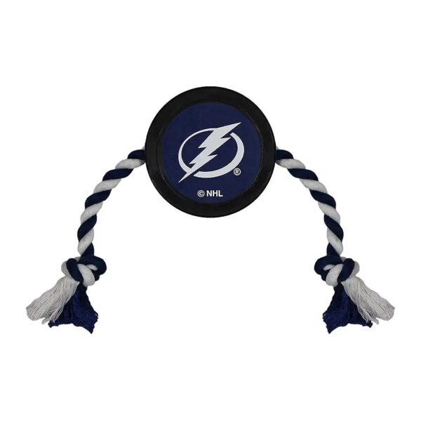 Official NHL Licensed Dog Toy Puck for Dog Tug and Play