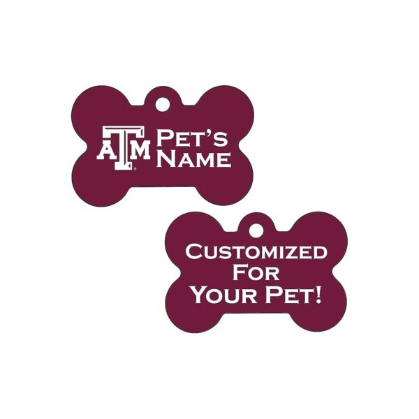 Officially Licensed Texas A&M Personalized Pet ID Tag with Custom Text