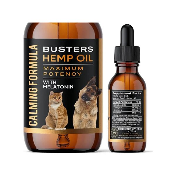 Omega Enriched Hemp Oil for Cats and Dogs with Adrenal and Cushings Support