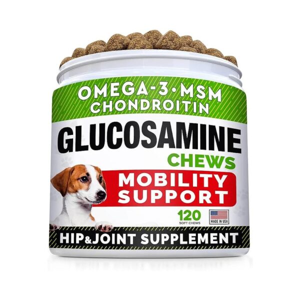 Omega-3 Rich Fish Oil and Glucosamine for Healthy Dog Joints