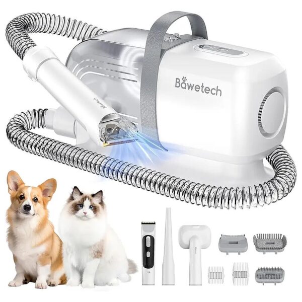 One-Stop Pet Grooming Kit with Vacuum, Clipper, and 5 Versatile Tools fordogs and Cats