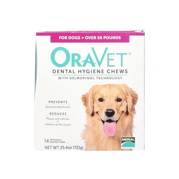 Oral Hygiene Chews for Large Dogs Reduce Plaque and Halitosis