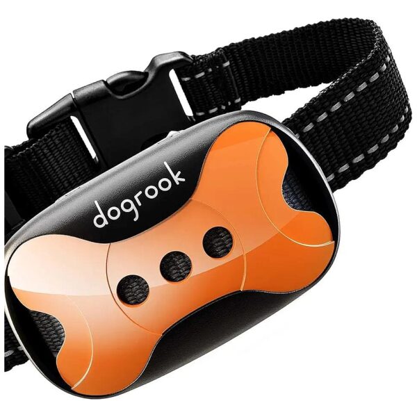 Orange Automatic Bark Control Collar for Small Medium Large Dogs