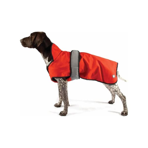 Orange Dot Reflective Dog Coat for Small Size Dogs with Full Chest Protection