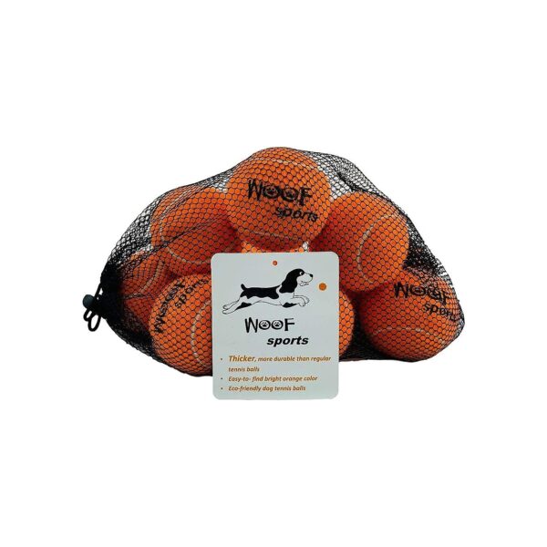 Orange Tennis Balls for Dogs with Carrying Bag - Durable and Easy to Find