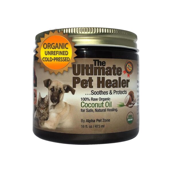 Organic Coconut Oil for Dogs and Cats with Dry Itchy Skin