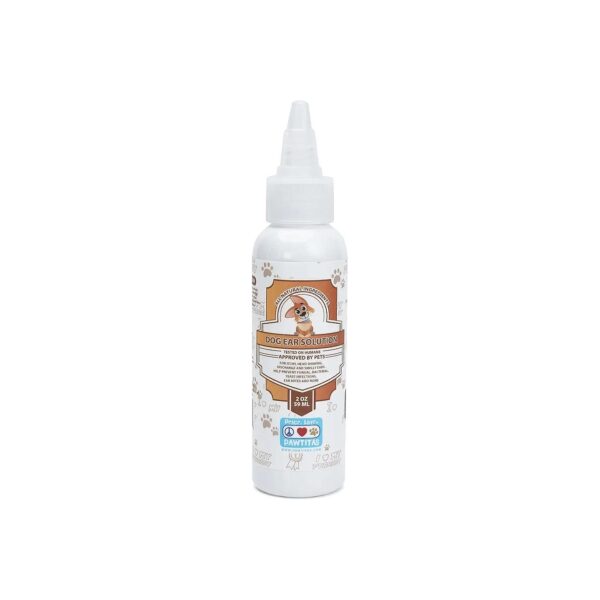 Organic Dog Ear Treatment Solution for Itching, Redness, and Odor - 2 Oz