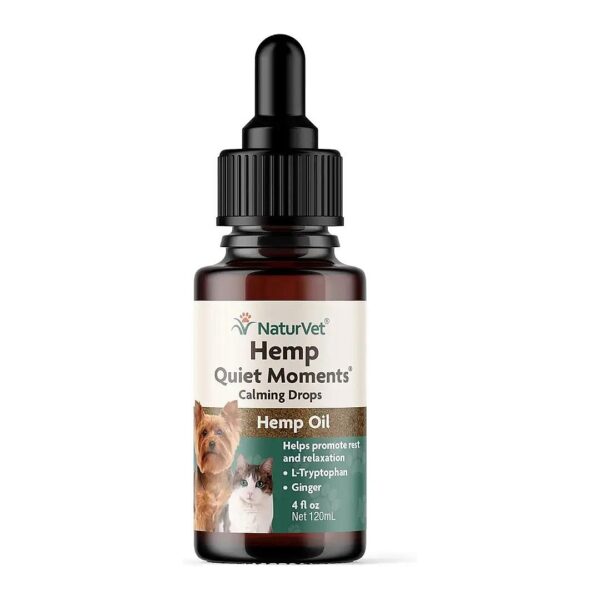 Organic Pet Relaxation Drops with Hemp and L-Tryptophan