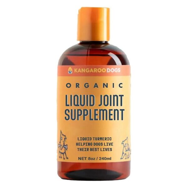 Organic Turmeric Curcumin Liquid Supplement for Dogs Joint Problems