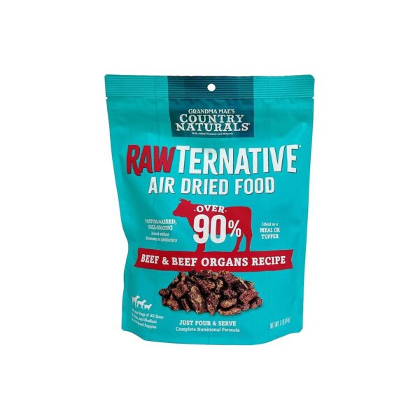 Organs Air Dried Raw Dog Food 1 LB Australian Beef Recipe