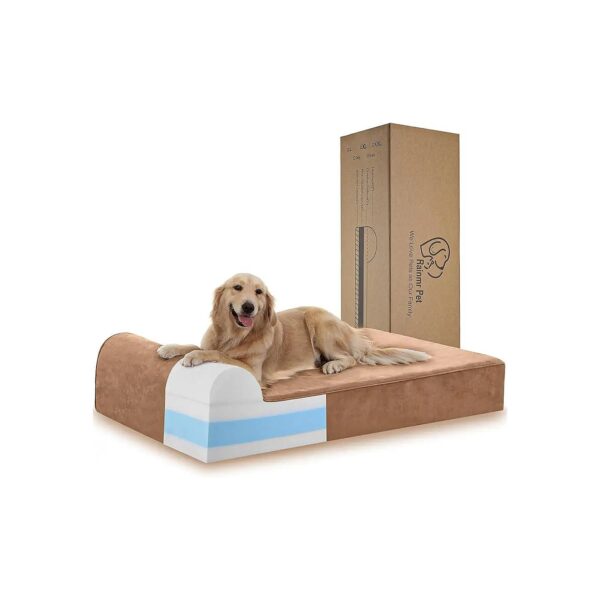 Orthopedic Dog Bed for Large Breed Dogs with Waterproof and Washable Cover