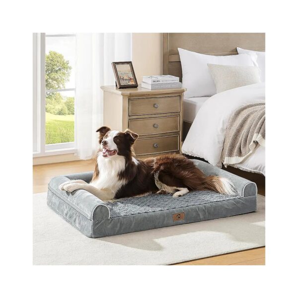 Orthopedic Dog Bed for Large Dogs - Egg Foam Support and Comfort