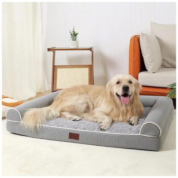 Orthopedic Dog Bed for XXLarge Dogs with Waterproof Lined Foam and Non Slip Bottom