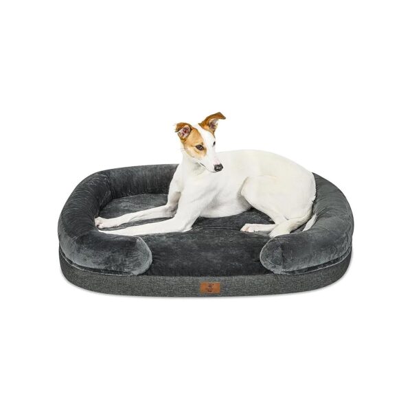 Orthopedic Dog Bed with Egg-Crate Foam for Large Dogs, Removable Washable Cover