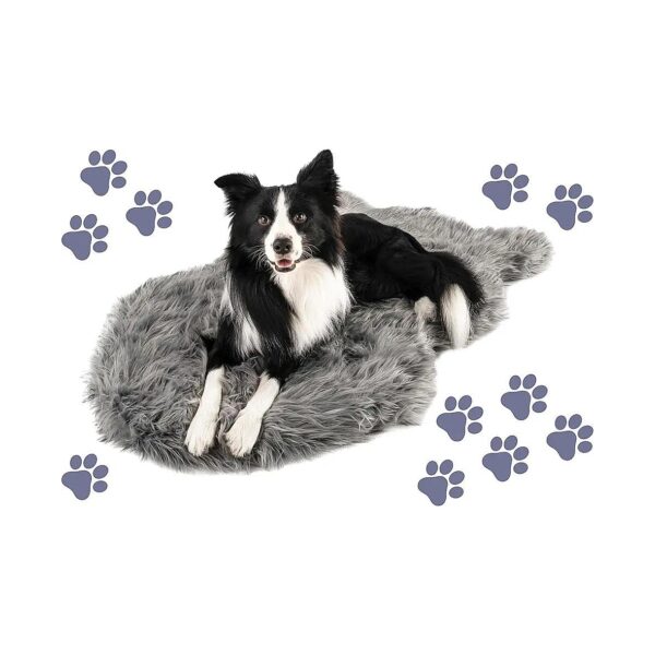 Orthopedic Dog Bed with Faux Fur and Memory Foam for Large Breed Dogs with Joint Pain