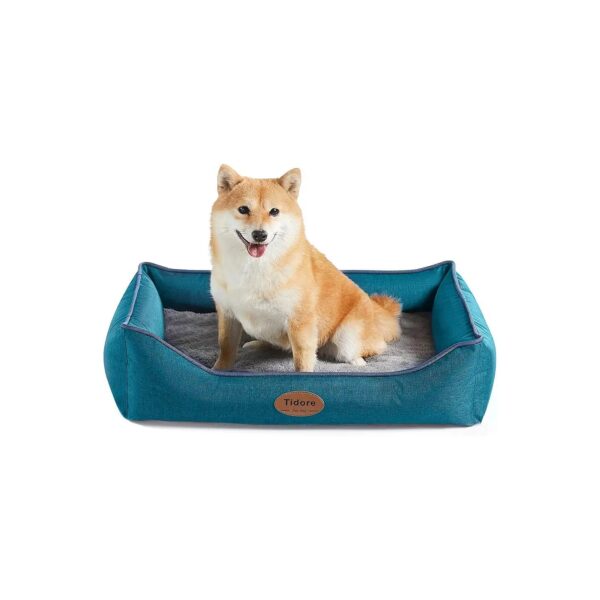 Orthopedic Egg Crate Foam Dog Bed for Medium Large Dogs with Durable Waterproof Cover