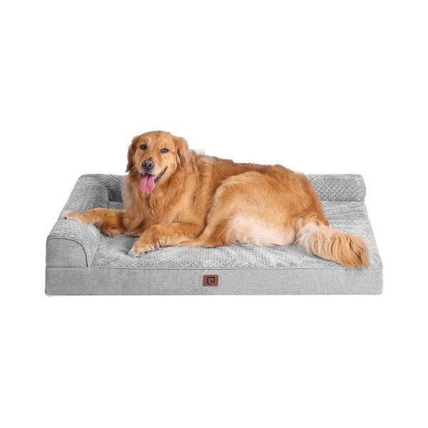 Orthopedic Egg Crate Memory Foam XL Dog Bed for Extra Comfort and Support