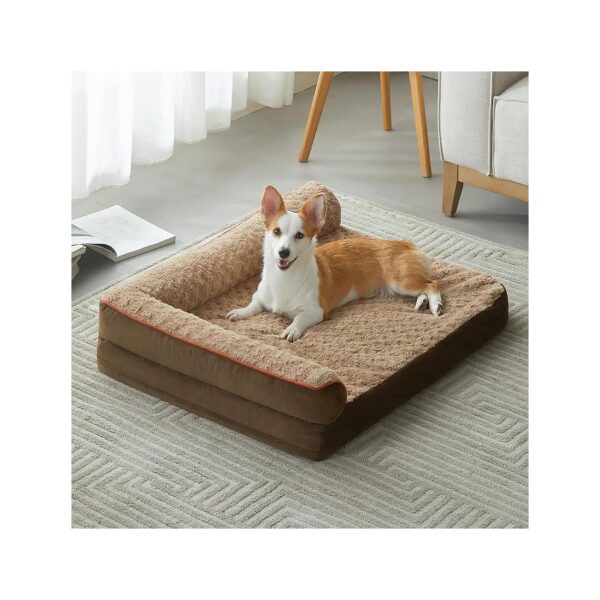 Orthopedic Foam and Waterproof Lining Dog Bed for Large Dogs