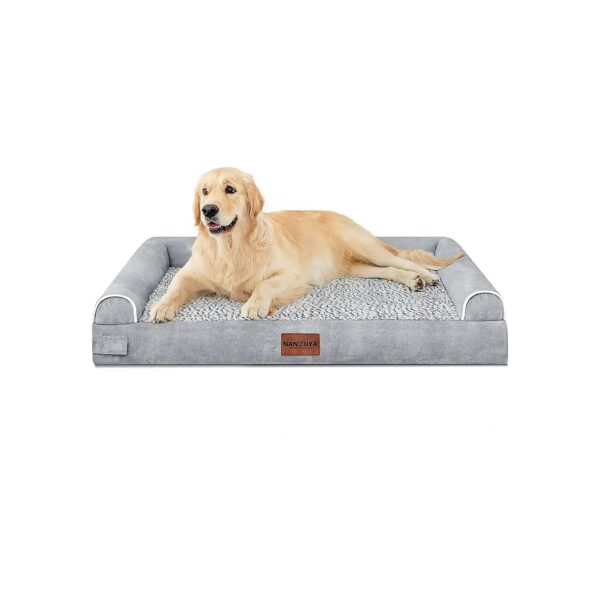 Orthopedic Memory Foam Dog Bed for Large Dogs with Removable Cover