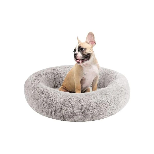 Orthopedic Memory Foam Pet Bed with Soft Faux Fur Surrounds and Machine Washable Design