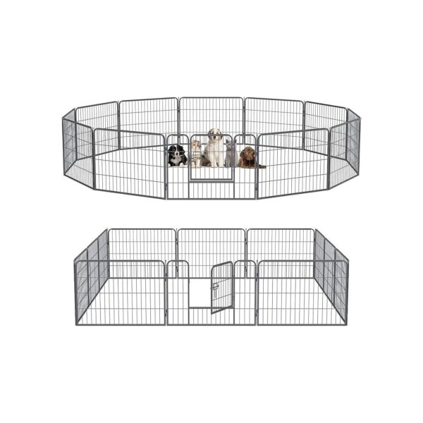 Outdoor Dog Playpen with Detachable Fence - Perfect for Pet Exercise and Yard Safety