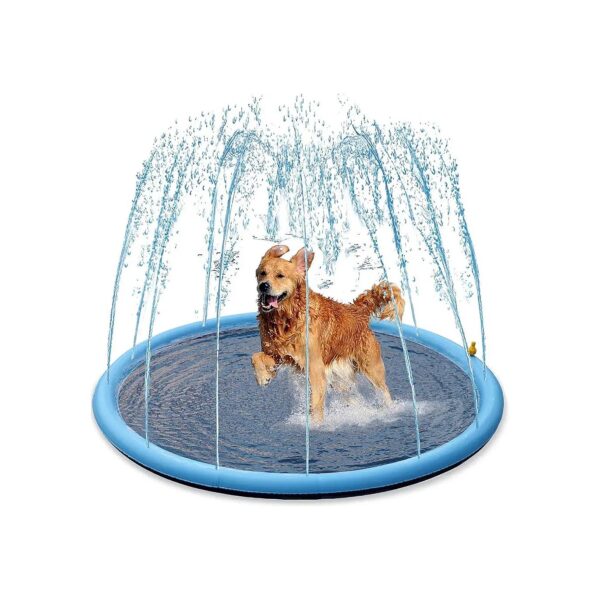 Outdoor Splash Sprinkler Pad for Dogs and Kids with Non-Slip and BPA-Free PVC Material