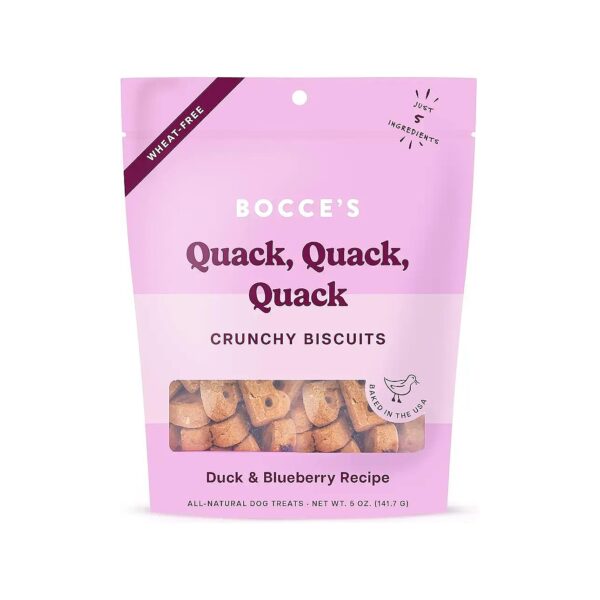 Oven Baked Duck & Blueberry Biscuits for Dogs, Made in the USA, No Artificial Ingredients