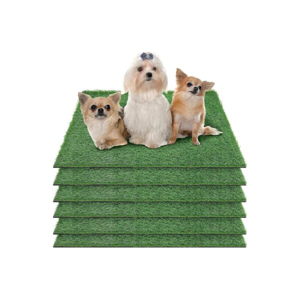 PP PE Fake Grass Turf Potty Training Mats for Small Medium Large Dogs 14 x 18 Inches