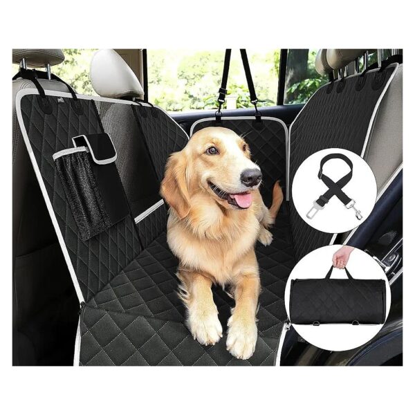 Padded Car Seat Cover for Dogs with Waterproof and Scratch-Resistant Material