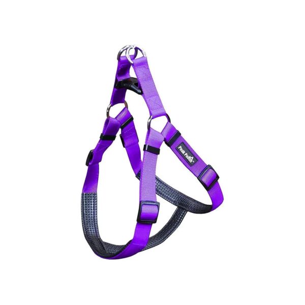 Padded Medium Purple Nylon No-Pull Dog Harness for Comfortable Dog Walking, Pet Supplies