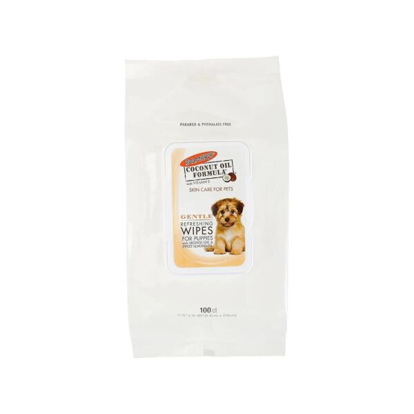 Palmers Gentle Pet Grooming Wipes for Dogs with Coconut Oil Benefits