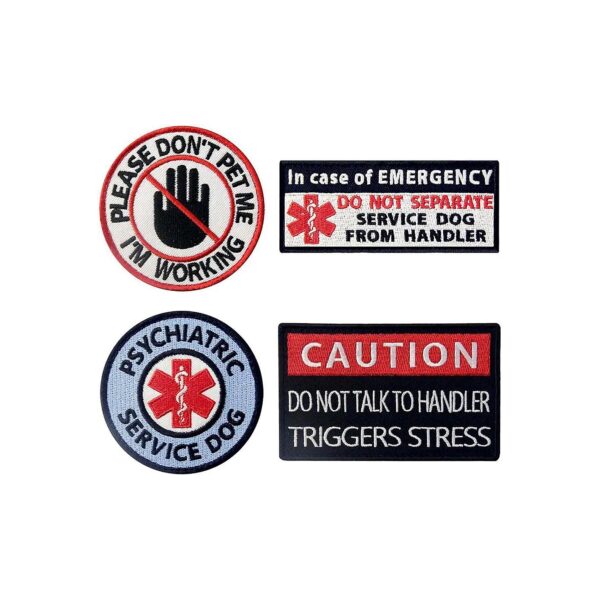 Paramedic Star of Life Emblem Patch with High-Quality Hook Tape, 4 Pieces