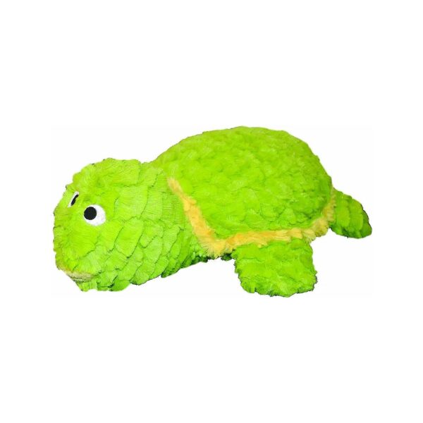 Pastel Colored Tortoise Squeak Toy Made from Soft Plush Fabric for Dogs