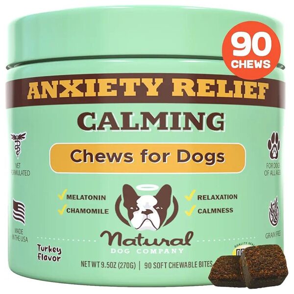 Peanut Butter and Bacon Flavor Calming Chews for Nervous Dogs