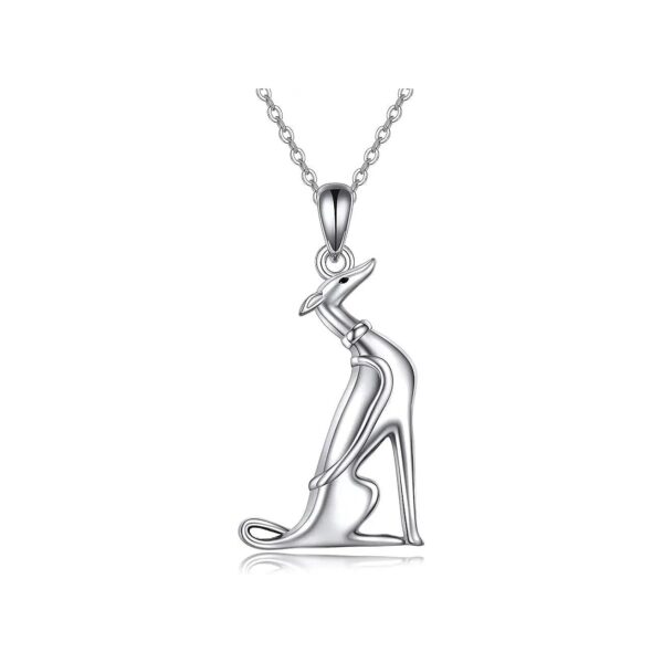 Pendent Necklace Greyhound Design Sterling Silver Jewelry for Women Girls