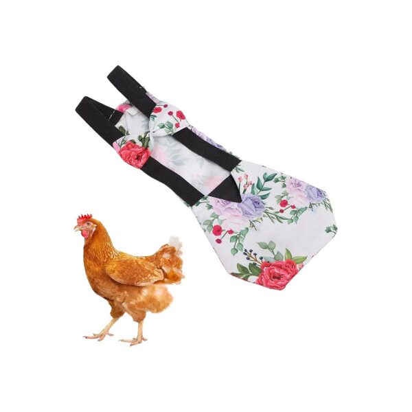 Peony Flower Pattern Pet Diapers for Birds with Waterproof Fabric and Comfortable Design