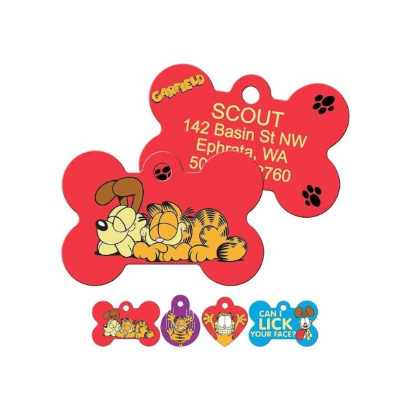 Personalizable Pet ID Tags with Laser Engraved Text for Dogs and Cats