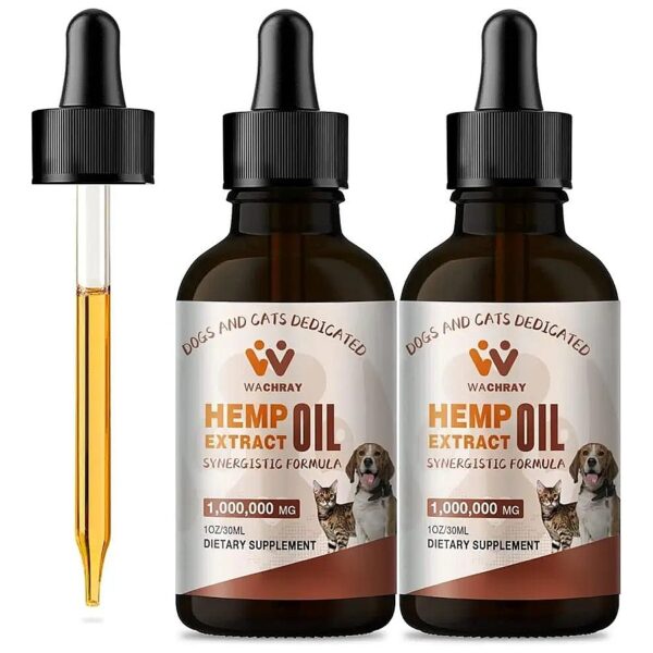 Pet Anxiety Relief with Organic Hemp Oil for Cats and Dogs of All Ages