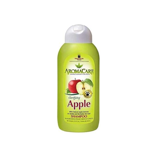 Pet Aromatherapy Dog Shampoo Green Apple Scented with Clarifying Formula