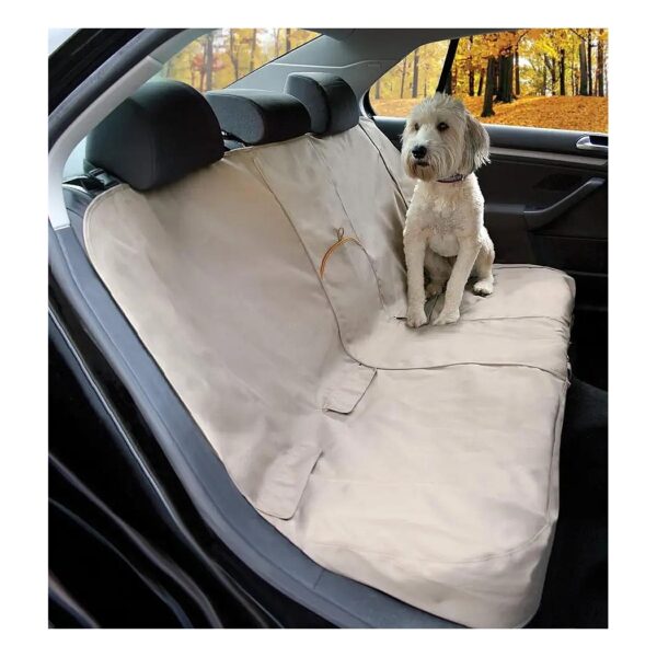 Pet Back Seat Cover with Seat Anchors - Car Bench Seat Protector for Dogs