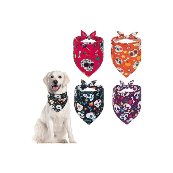 Pet Bandanas Soft Polyester Washable Triangle Scarf Perfect Gift for Dog and Cat Owners