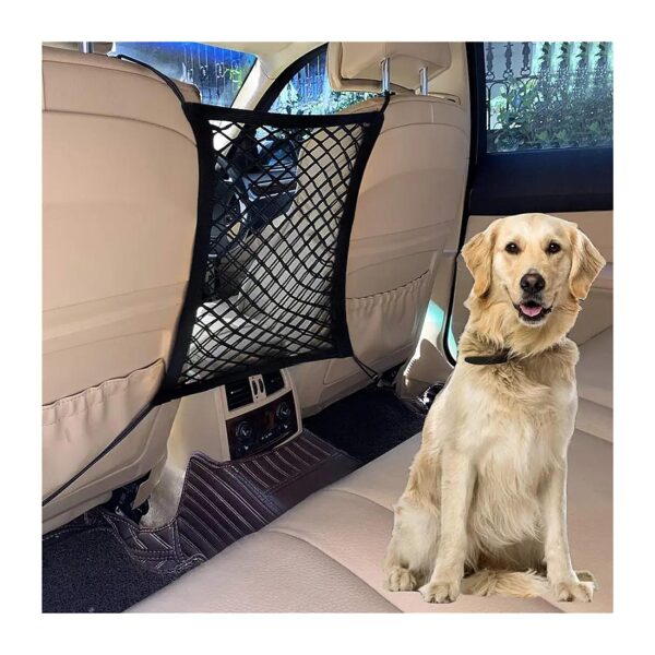 Pet Barrier Universal Car Seat Safety Mesh Organizer 2 Layer