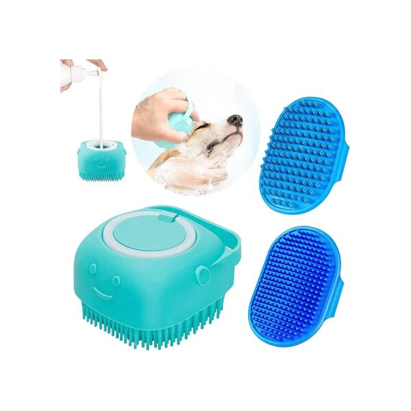 Pet Bath Brush Set with 3PCS Brush for Gentle and Effective Pet Grooming