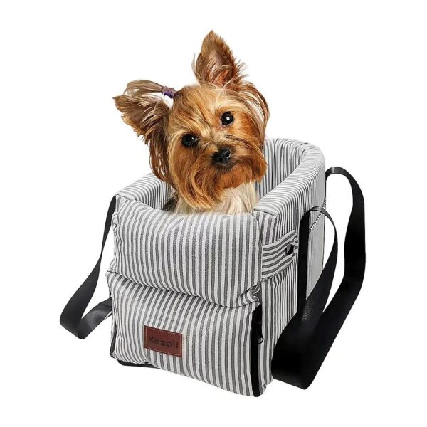 Pet Booster Seat with Safety Tethers for Small Dogs Up to 11 Lbs Comfortable Car Travel