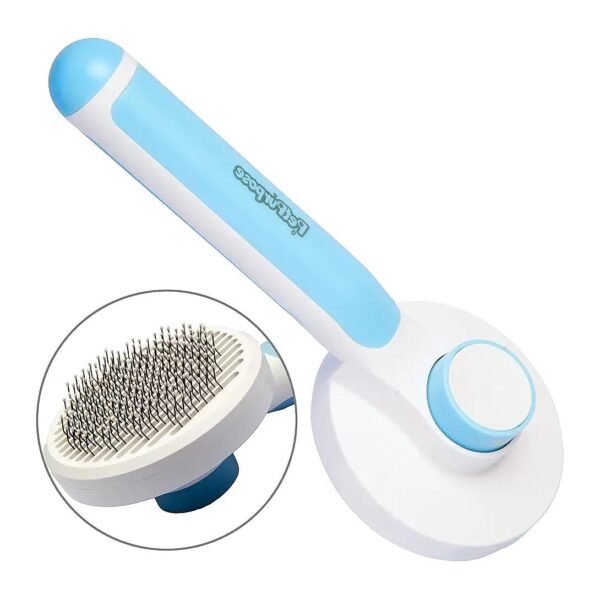 Pet Brush for Dogs and Cats Removes Excess Topcoat and Loose Hair with Gentle Massage