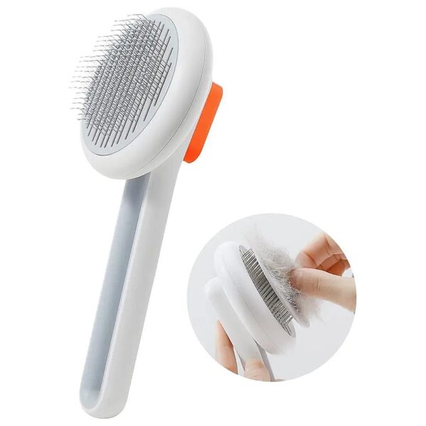 Pet Brush with Massage Pins for Safe and Gentle Grooming of Cats and Dogs