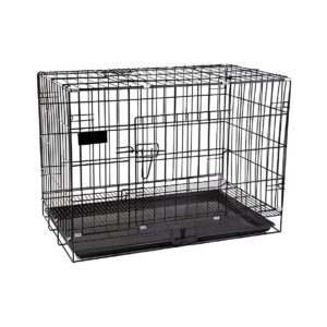 Pet Cage with Removable Tray and Easy to Transport for Medium Size Dogs