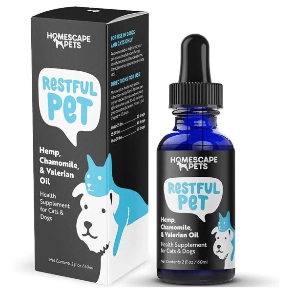 Pet Calming Oil for Anxiety, Stress, Fireworks, and Storm Relief