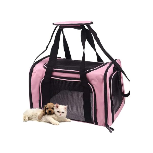 Pet Carrier Bag for Small Dog Cat with Airline-Approved Size and Travel-Friendly Design