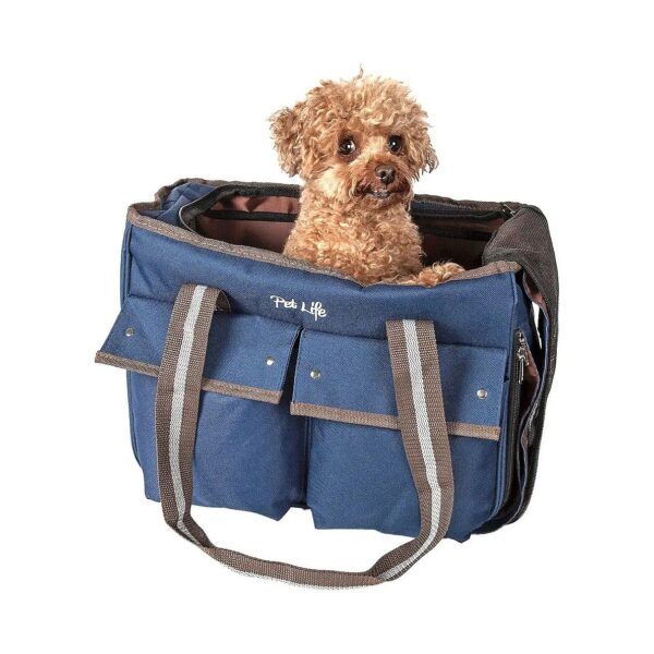 Pet Carrier with Dual Pockets for Dogs and Travel Accessories